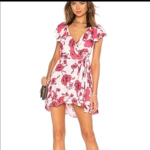 Free People French Quarter Wrap Mini Dress